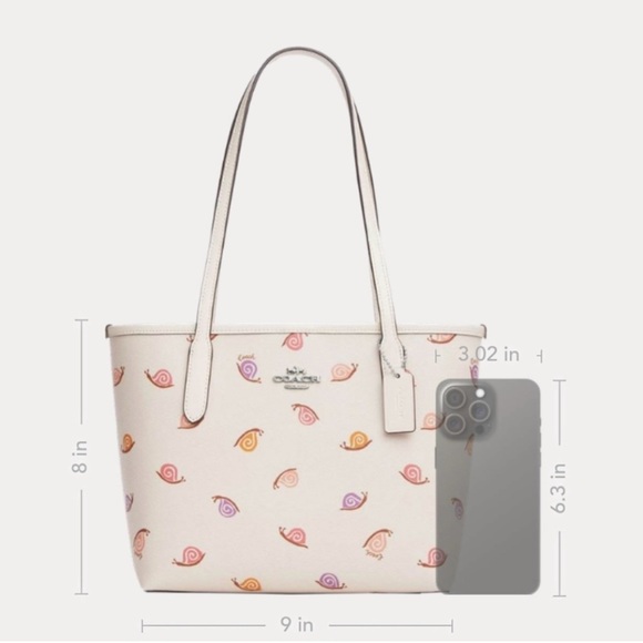 Coach Small City Tote - Picture 7 of 8